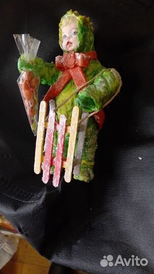 Ватные елочные игрушки, дракон