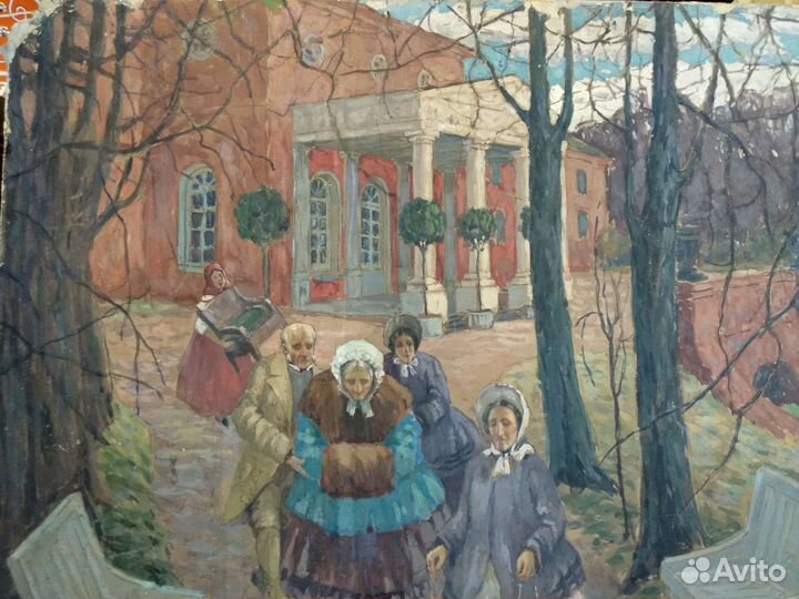 Старинная картина М.А Демьянова с экспертизой