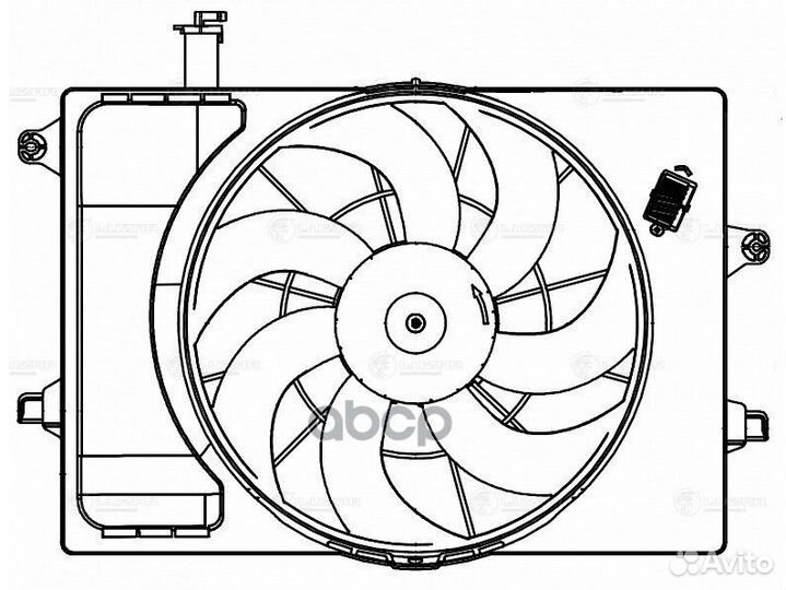 Электровентилятор охлаждения для а/м KIA Seltos