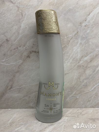 Бутылка из под водки Мамонт / Mamont