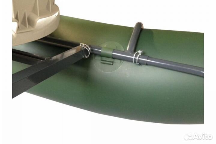 Катамаран Ондатра C 240 зеленый рыболовный