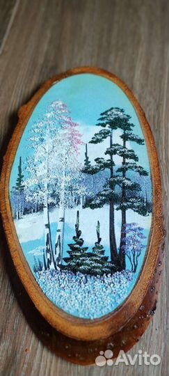 Картина на спиле дерева