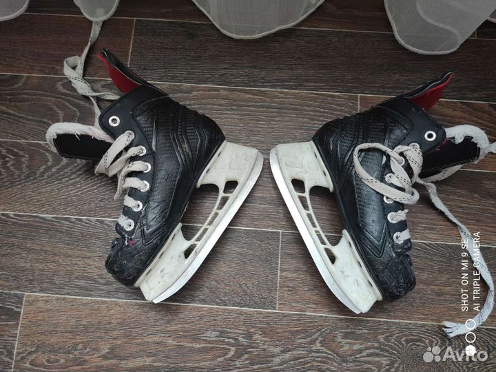 Хоккейные коньки bauer 32 размер