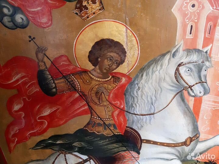 Икона Св Георгий Победоносец 150х100