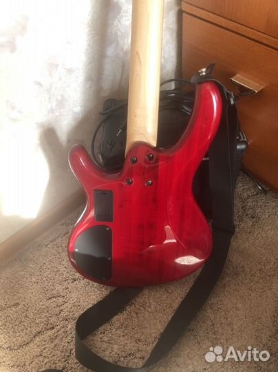 Бас гитара + комбик cort action bass plus