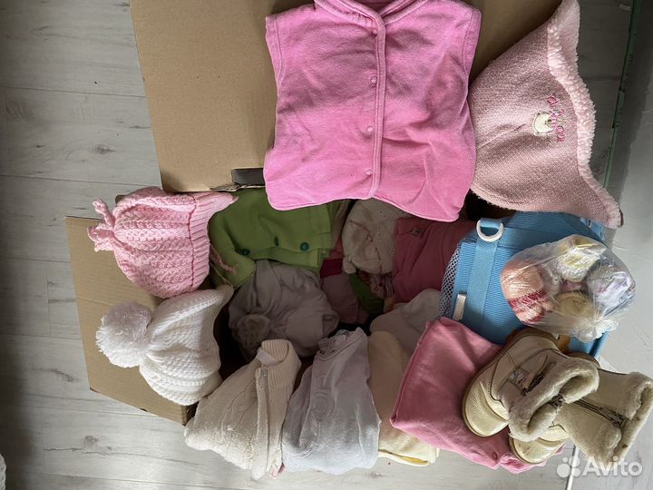 Детские вещи от 0 до 12 мес пакетом