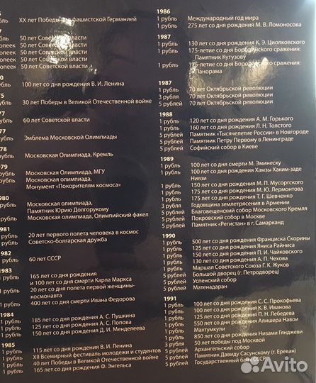 Памятные и юбилейные монеты СССР