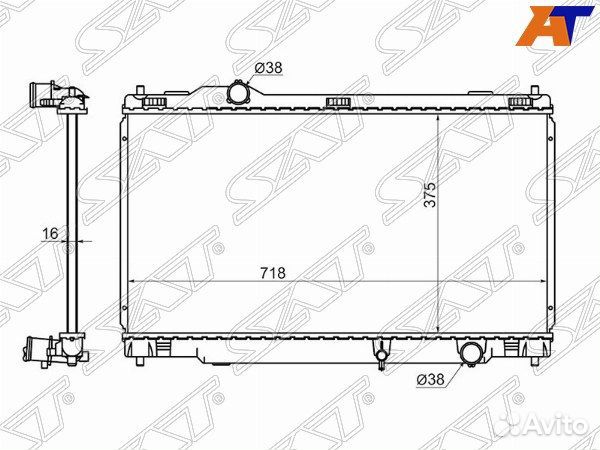 Радиатор lexus IS250, lexus IS250 05-13, lexus IS2
