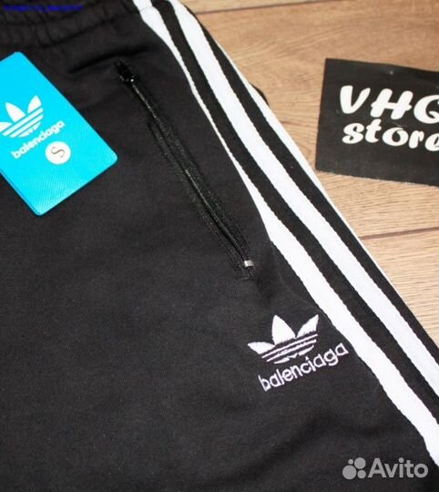 Широкие штаны Balenciaga x adidas (Арт.17046)