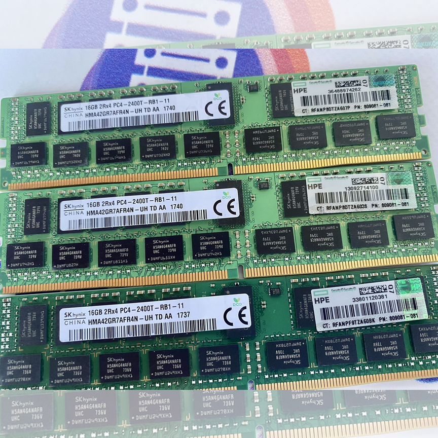 [809081-081] Серверная Память Ddr4 16gb 2400mhz 809081-081