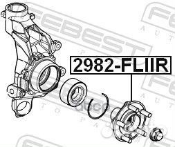 Ступица колеса зад прав/лев 2982-fliir 2982