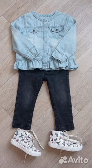 Вещи пакетом на девочку весна 86-92-98