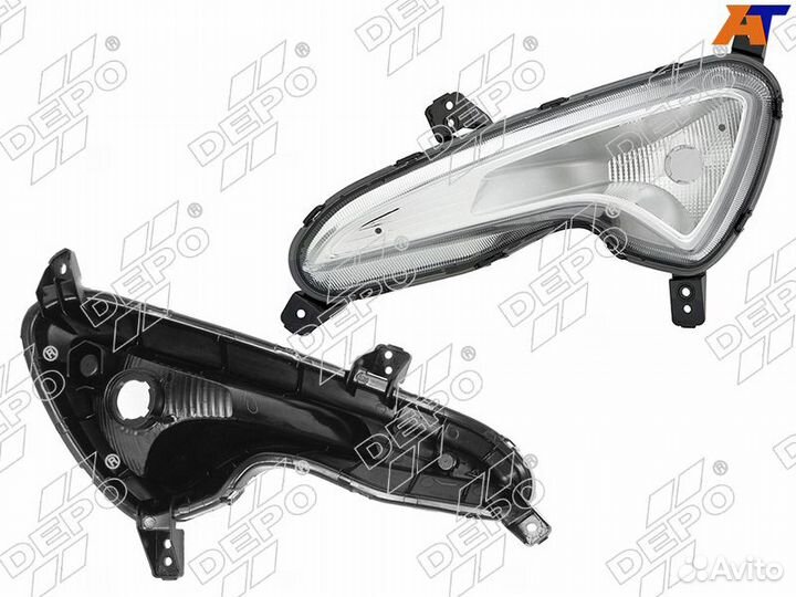 Фара противотуманная левая Hyundai Solaris с 2010