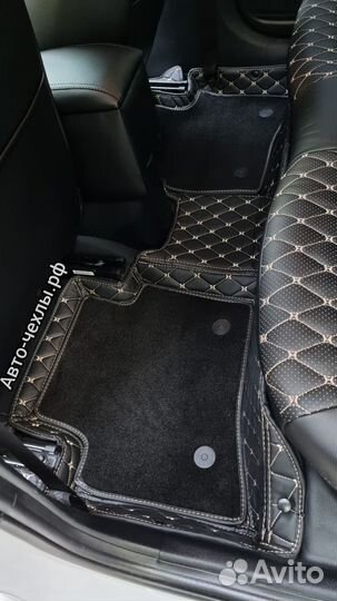 Чехлы экокожа Киа Рио Х - Рио Икслайн - Солярис 2