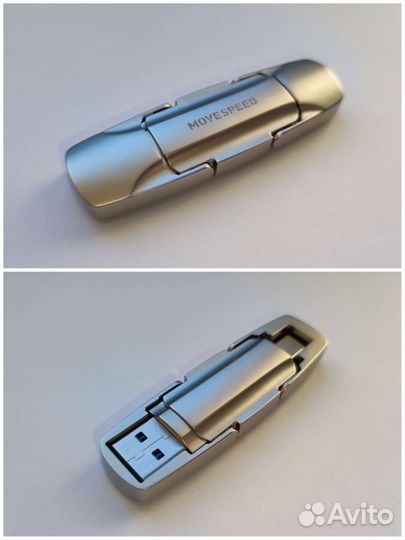 Флешка на 1Tb два разъёма Type-C / USB (террабайт)
