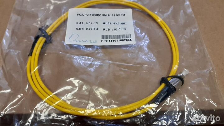 Патчкорд оптический FC/UPC-FC/UPC, SM, 3,0 мм, 1 м