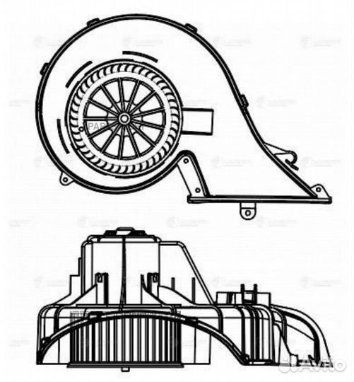 Э/вентилятор отоп