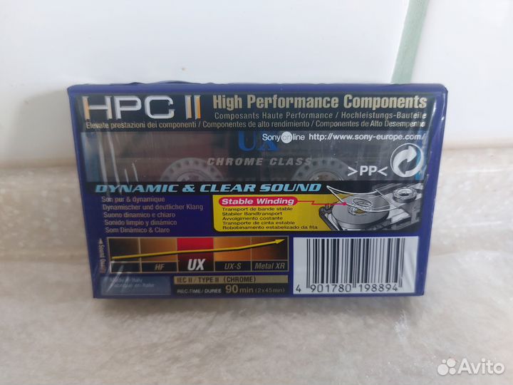 Аудиокассета новая sony ux