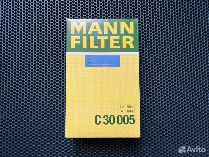 C30005 Mann Filter Фильтр воздушный audi VW