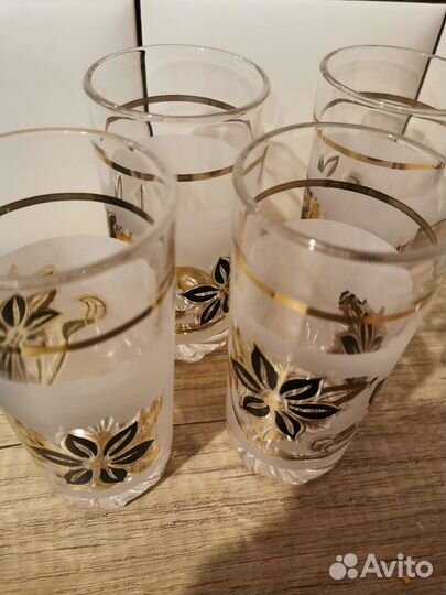 Стаканы бокалы 5 штук. СССР. Цена за всё