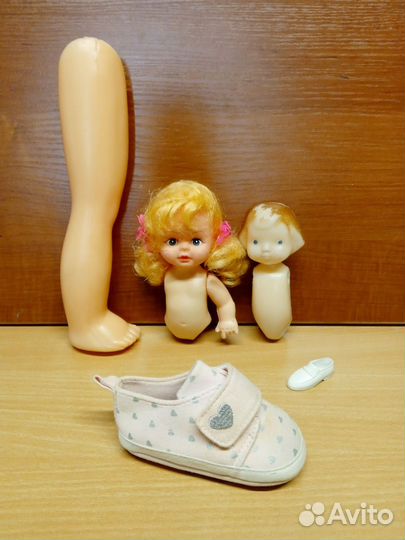 Запчасти д/кукол СССР и туфельки (по 1шт.)