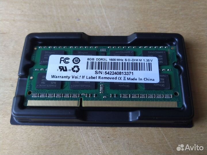 8Gb (ddr3l PC3L 12800s 1600 1.35v) память ноутбука