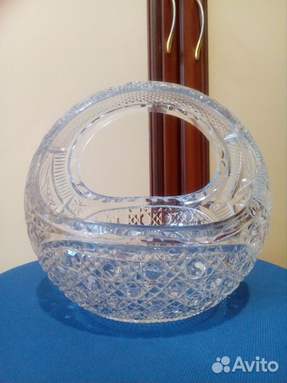 Конфетница СССР, 18 см, хрусталь