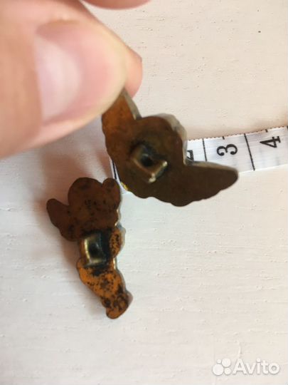 Пуговицы ангелочки 12 шт пластик