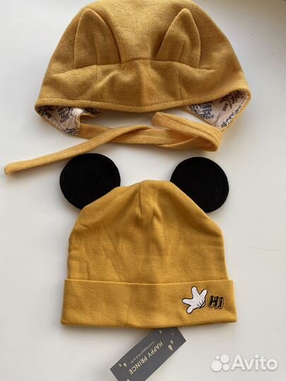 Шапочки для малышей и малышек разм. 46,48,50 Корея