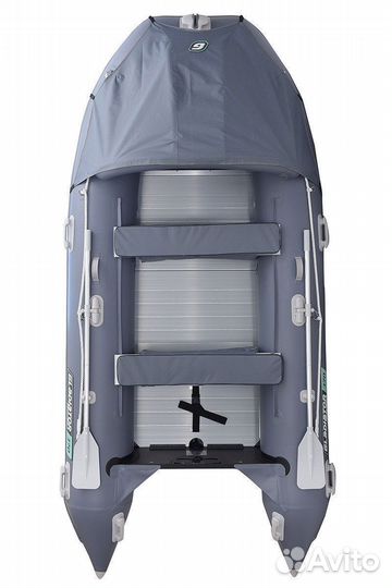 Надувная лодка gladiator C400AL серая