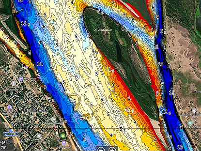 Карты глубин Астрахань, Волгоград (Волга, Ахтуба)