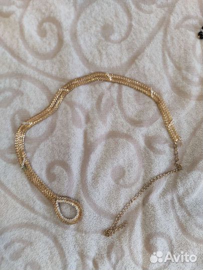 Ремень металл бижутерия