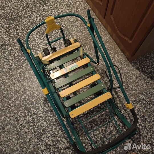 Санки Тимка, цвет зеленый