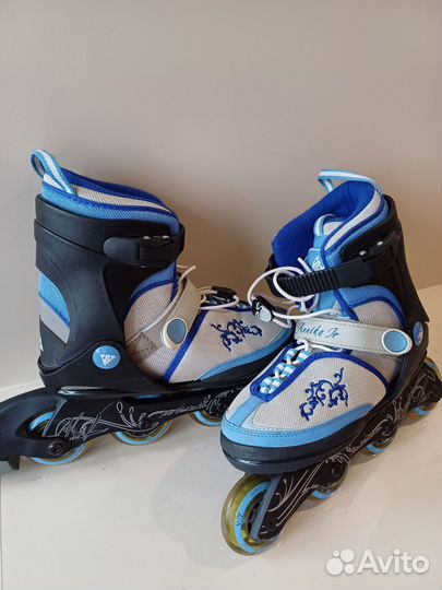 Роликовые коньки детские раздвижные 35-38
