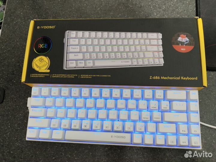 Клавиатура механическая новая RGB русская раскладк