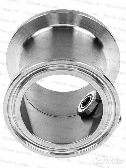 Мини царга с ниппелем под термометр, 1.5 дюйма