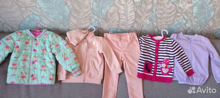 Пакет новых вещей на девочку 86