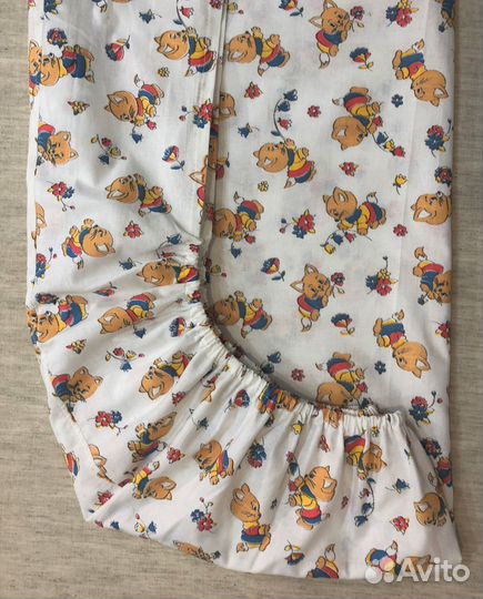 Простынь детская на резинке -№1-1, ткань бязь