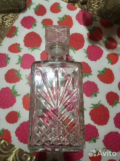 Графин хрустальный, штоф с бокалами