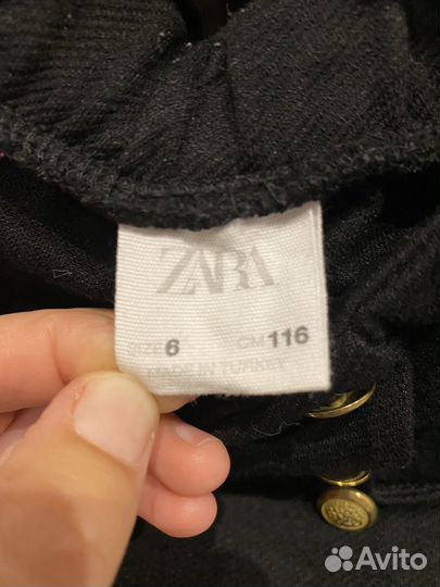 Чёрные шорты Зара 6 лет