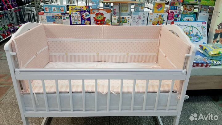 Бортики в кроватку 2х сторонние (новые)