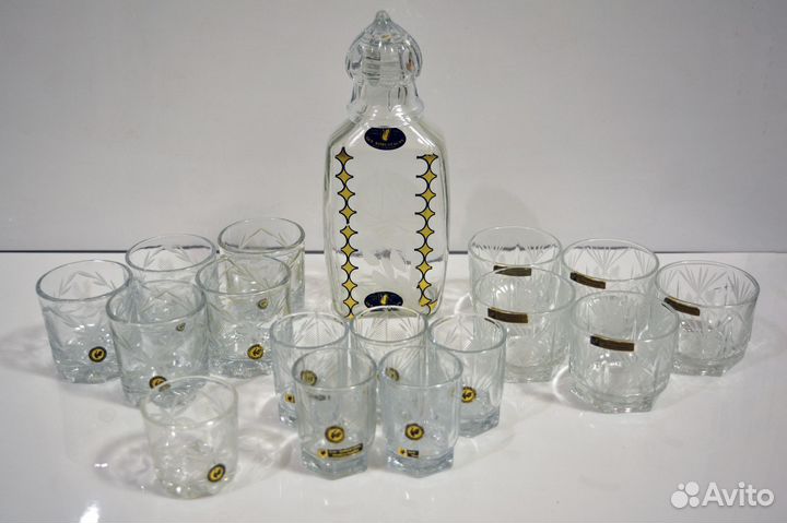 Графин, стопки, Гусь Хрустальный