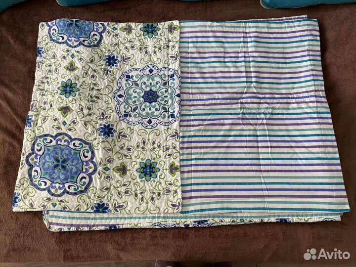Комплект хлопок покрывало и 2 наволочки новое