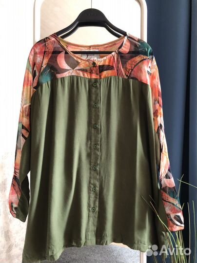 Рубашка блузка хлопок 42 44 размер