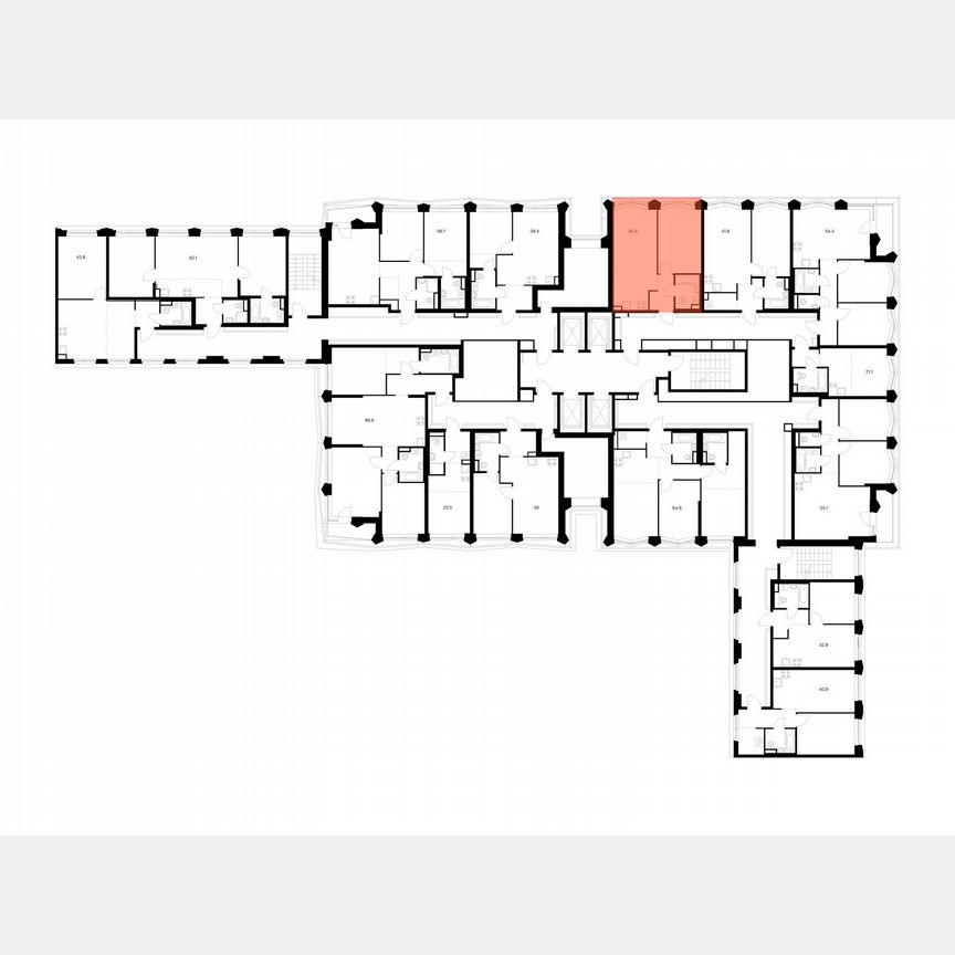 1-к. квартира, 42,3 м², 2/31 эт.