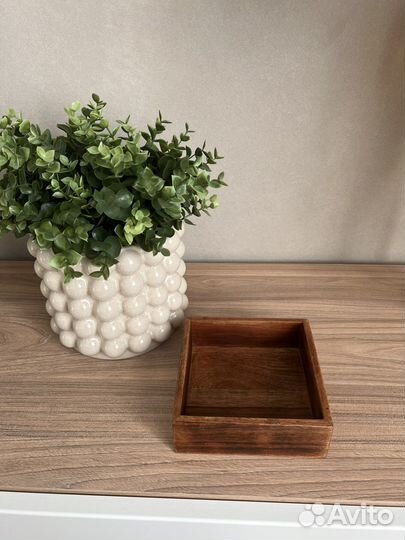 Коробка из мангового дерева h&m, новая