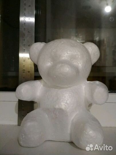 Шар, мишка, Сердечки из пенопласта