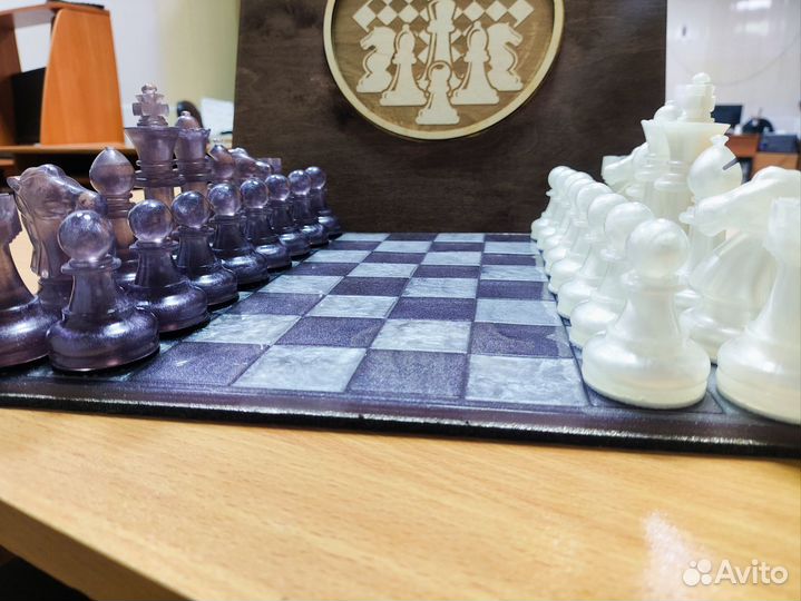 Подарок. Шахматы ручной работы (большие фигуры)
