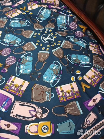 Платок шелковый 95см louis vuitton италия