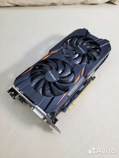 Видеокарта Gigabyte GTX 1050 ti Windforce OC 4gb